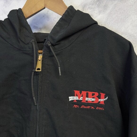 Vintage Carhartt J131 Jacket Mens XL Tall Black Full Zip Thermal Lined USA - Picture 3 of 12